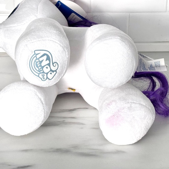 NWT Build A Bear MLP My Little Pony RARITY Plush Purple Hair Stuffed Unicorn NEW